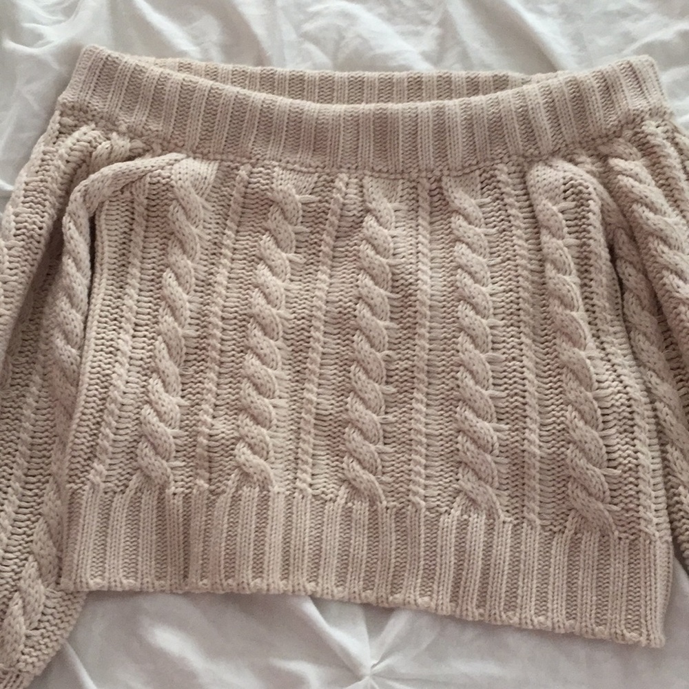 Off the shoulder sweater